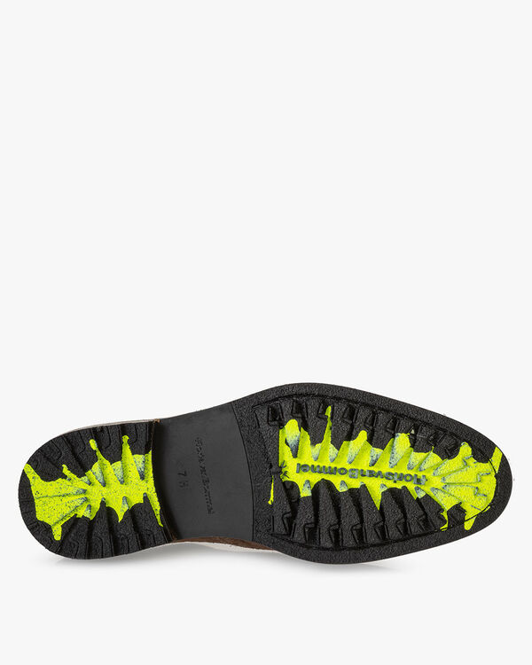 Lace shoe suede cognac