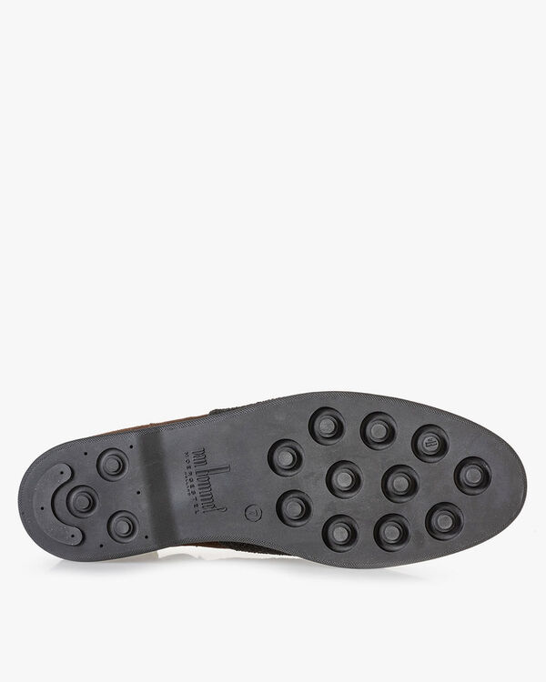 Su&egrave;de chelsea boot donkerbruin