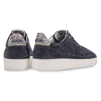 Dark blue suede leather sneaker	