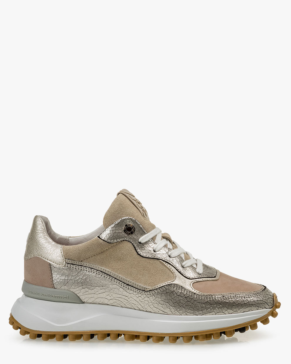 Sneaker suède beige 85330/05 | Floris van Bommel Women®