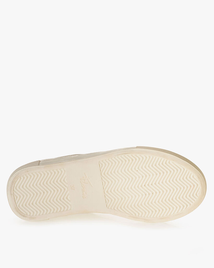 Sneaker printed leather white