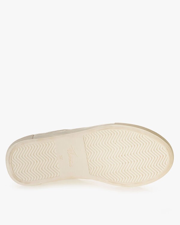 Sneaker printed leather white