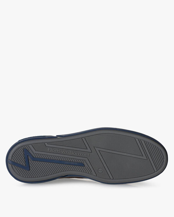 Sneaker leather dark brown