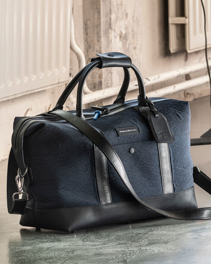 Overnight textile blue