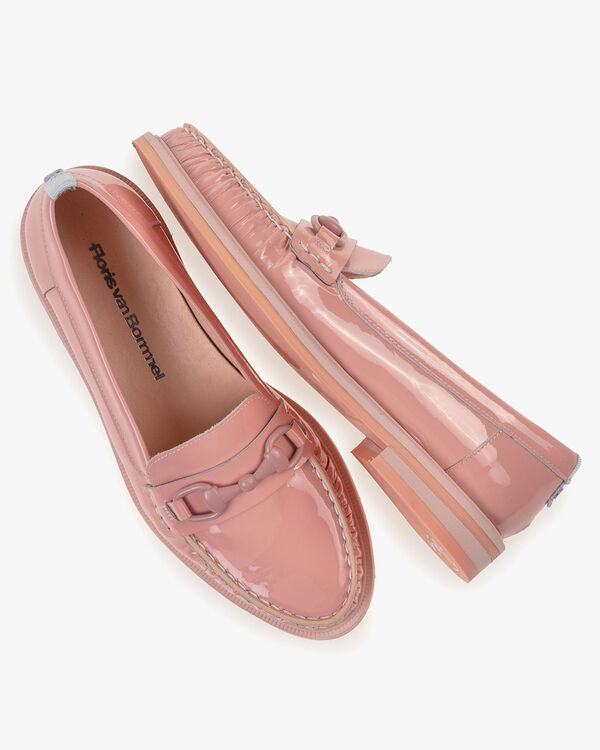 Loafer patent leather pink