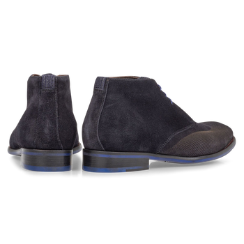 Veterboot blauw met print