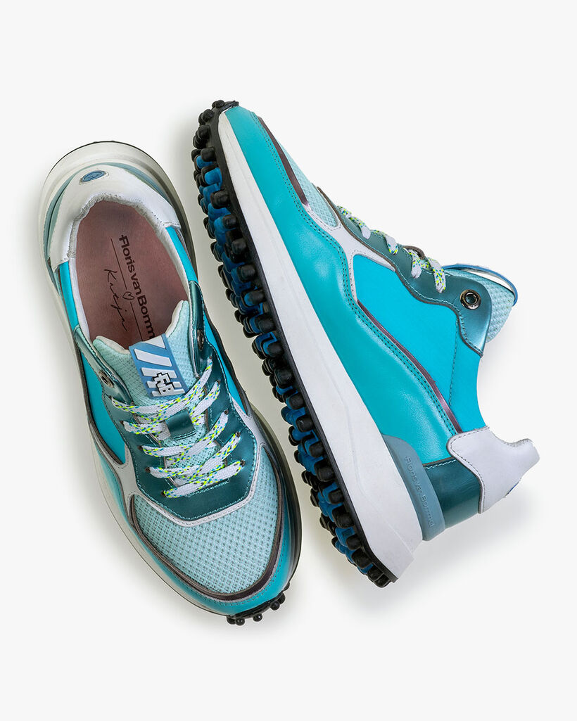 Noppi nappa leather blue