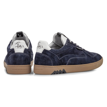 Sneaker su&egrave;de donkerblauw