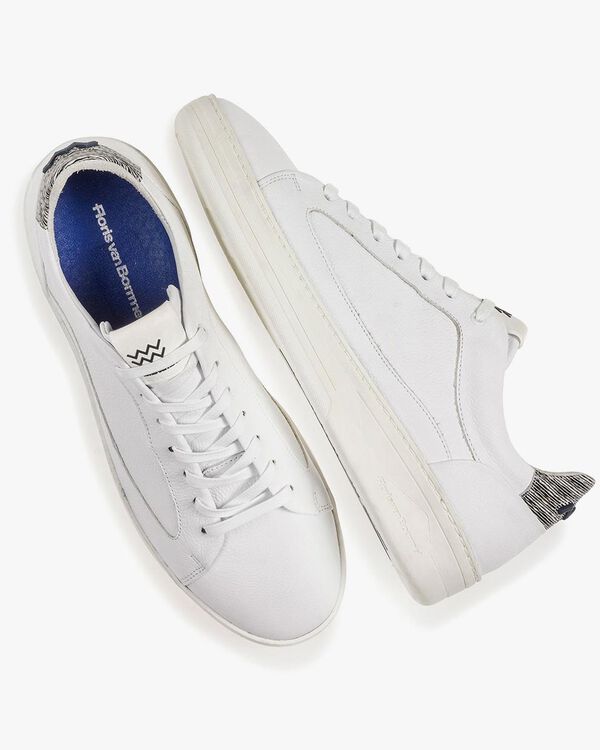 Witte kalfsleren sneaker