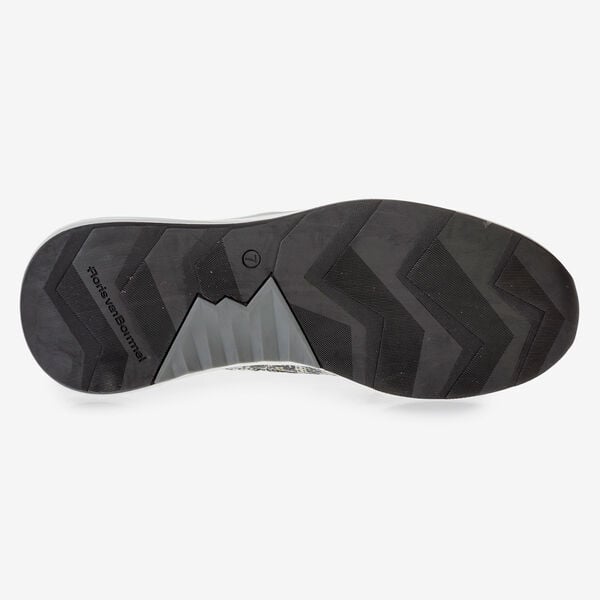 Multi-colour sneaker with grey and yellow print