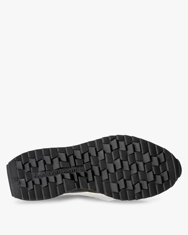 Sneaker geprint su&egrave;de groen