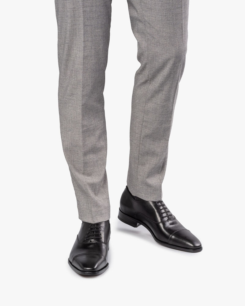 Veterschoen kalfsleer zwart