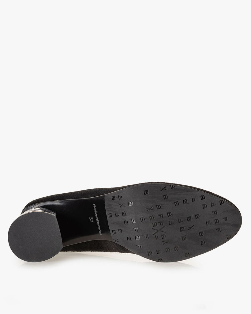 Pumps suede leather black