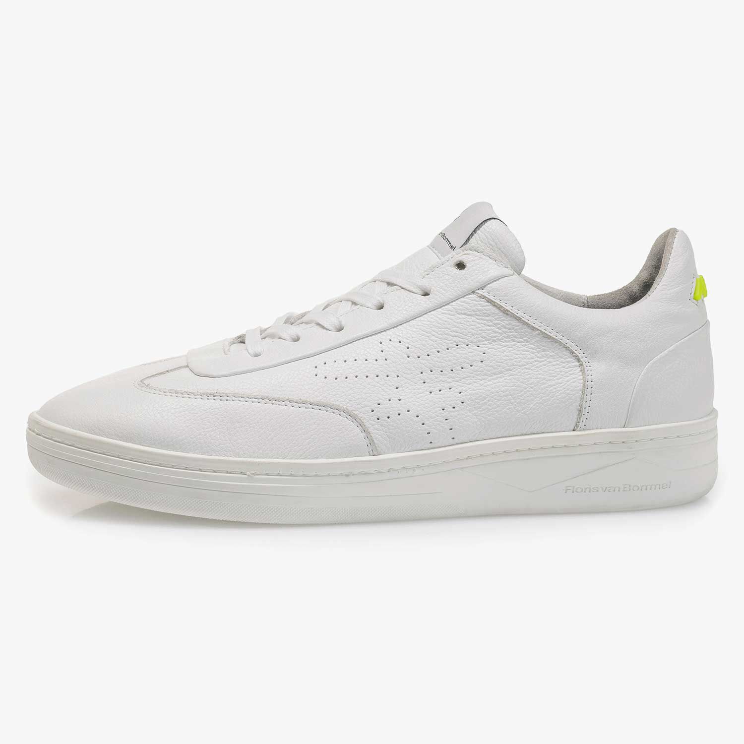 Witte leren sneaker 16255/05 | Floris van Bommel®
