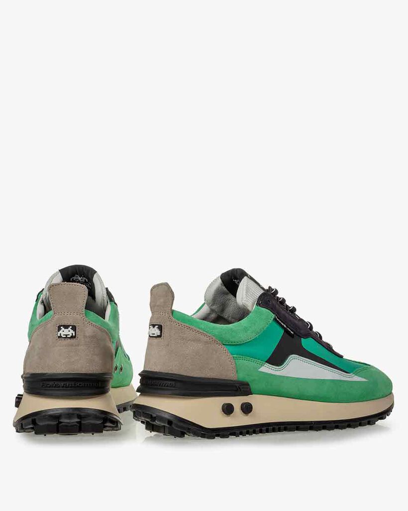 Sneaker Space Invaders groen