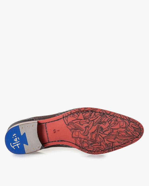 Veterboot grijs met print