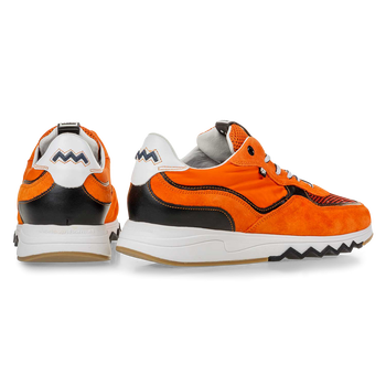 Nineti orange suede leather