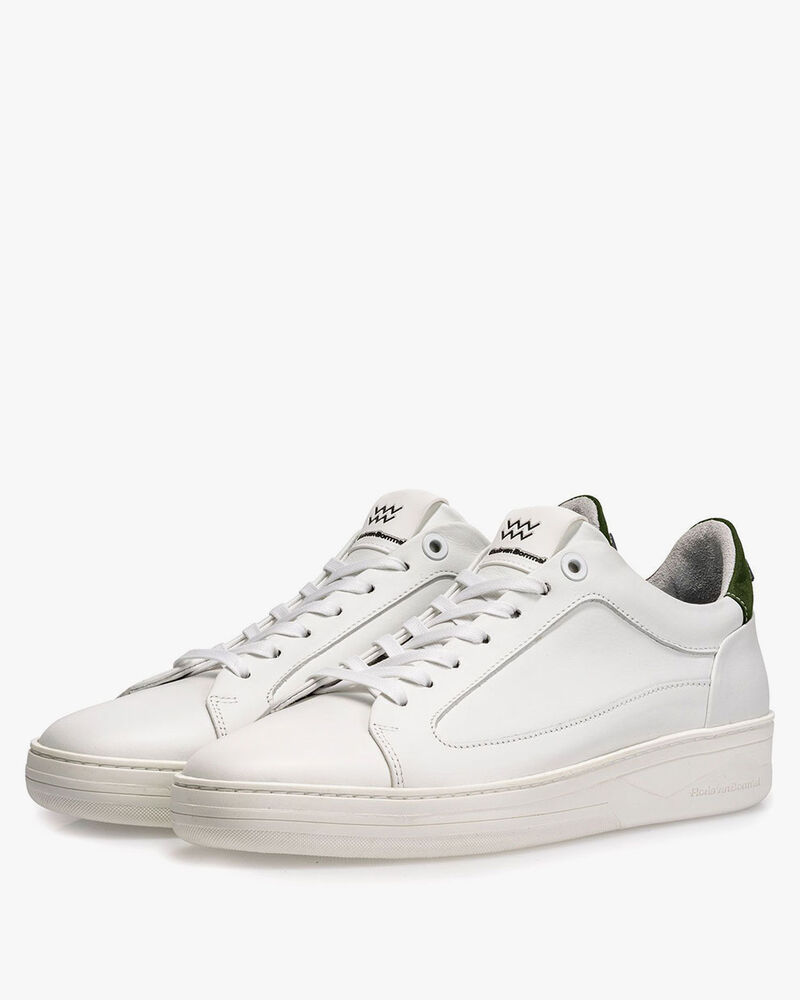Sneaker wit leer