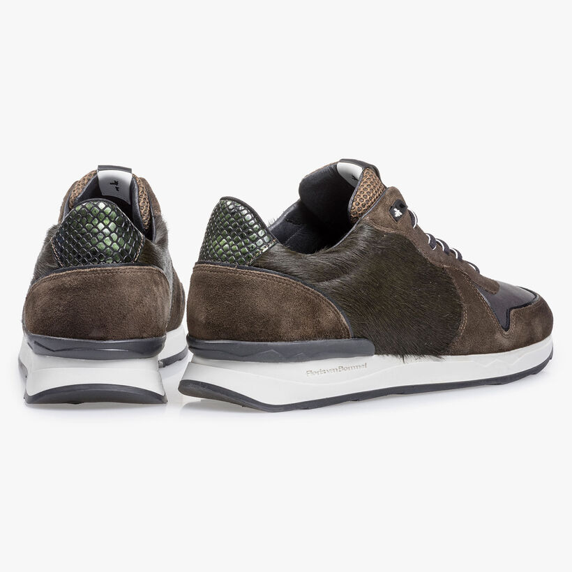 Groene su&egrave;de sneaker