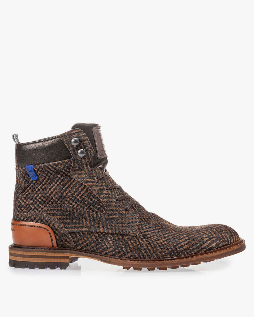 Crepi boot brown with print