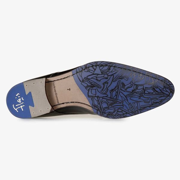 Zwarte brogue veterschoen van kalfsleer