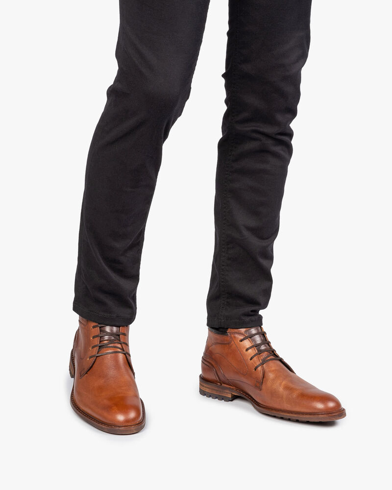 Crepi boot calf leather cognac