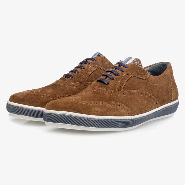 Bruine su&egrave;de brogue