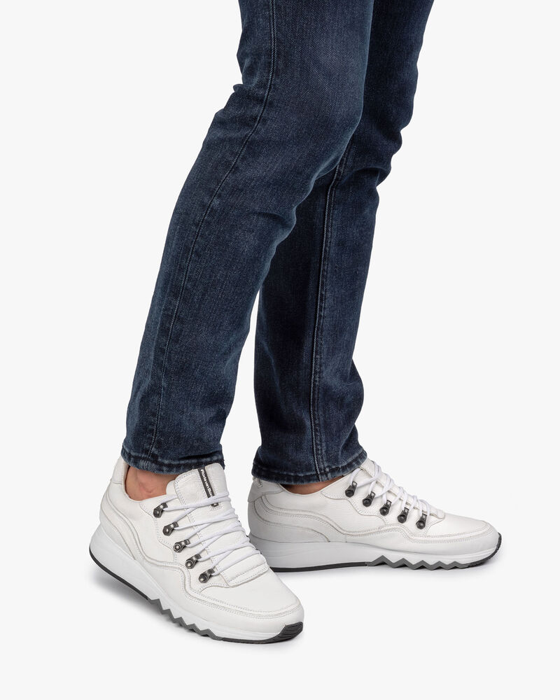 Sneaker met structuur wit