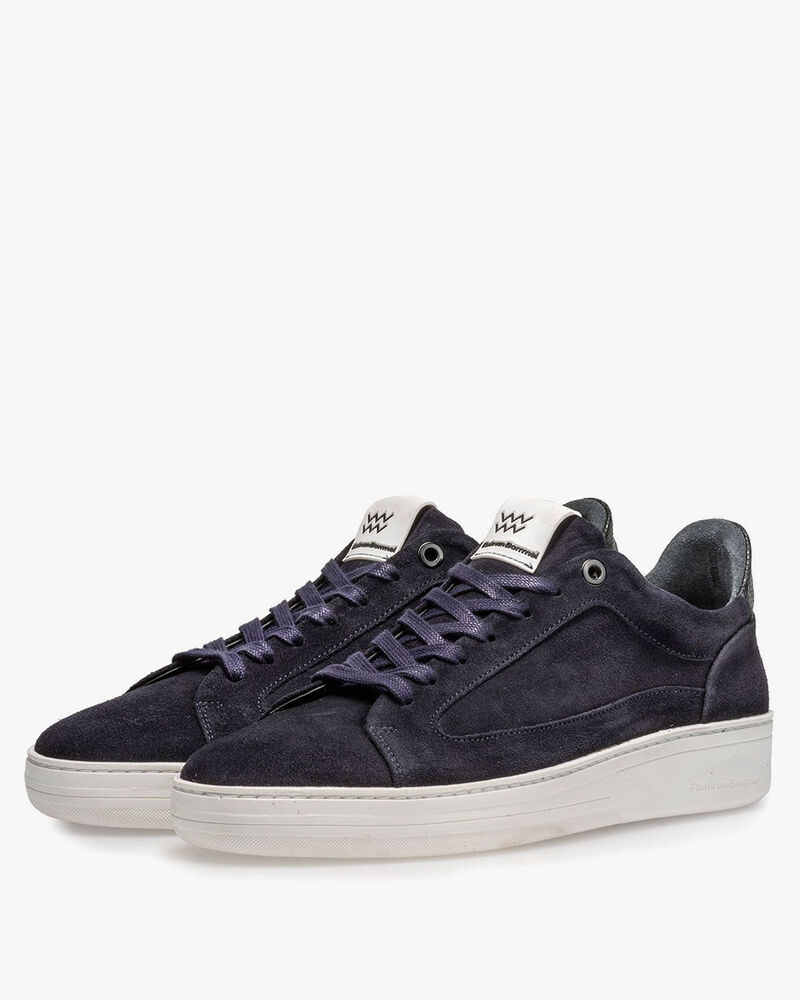 Sneaker blue suede leather