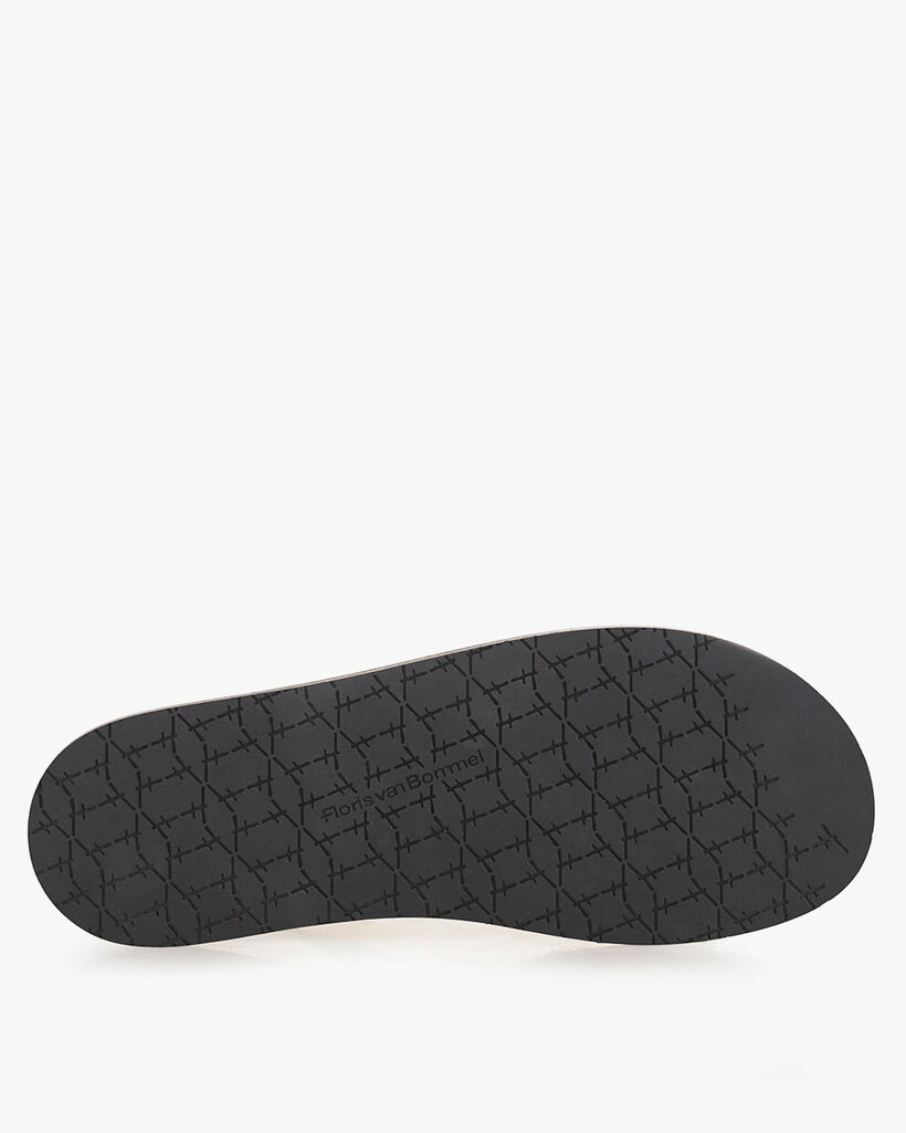 Sandal suede leather black