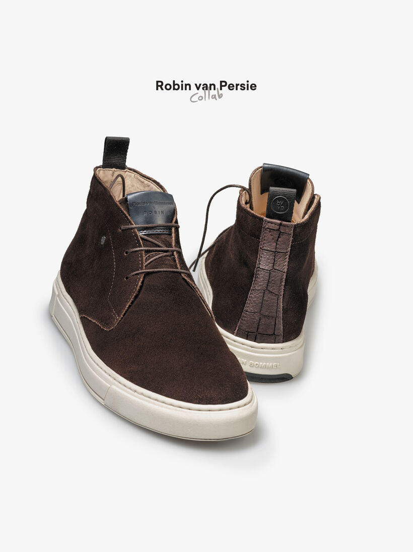 Desert boot donkerbruin su&egrave;de
