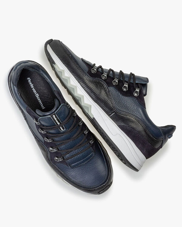 Sneaker leer blauw
