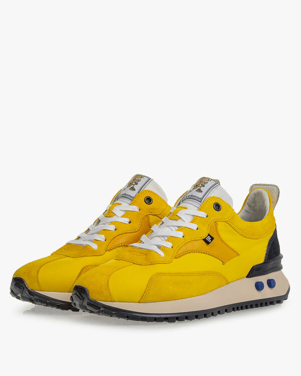 Sneaker textiel geel