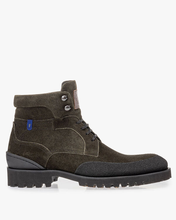 Veterboot groen su&egrave;de