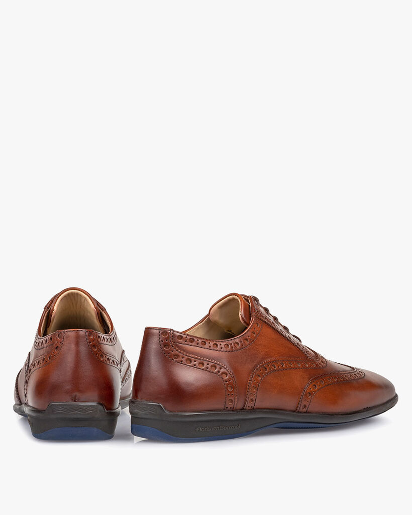 Veterschoen kalfsleer cognac