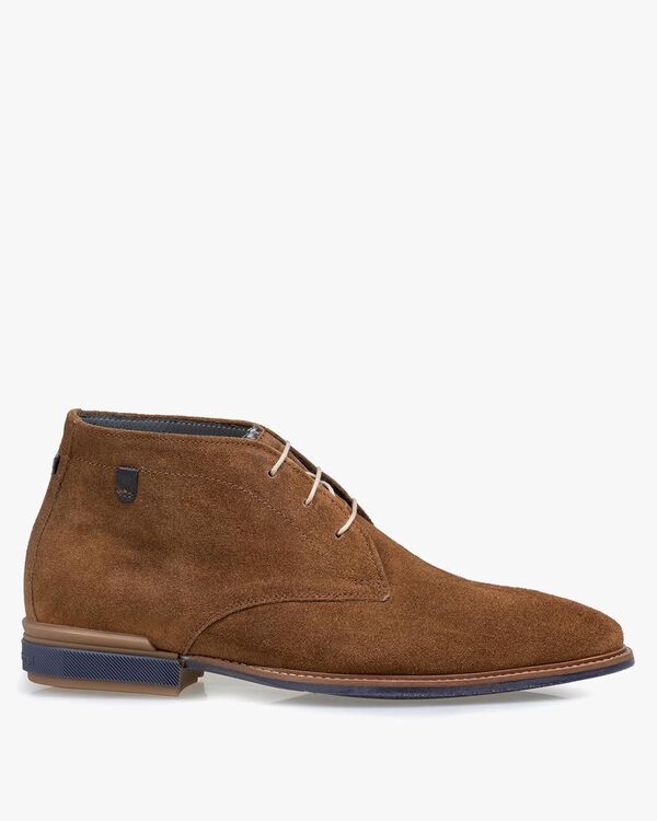Boot su&egrave;de cognac