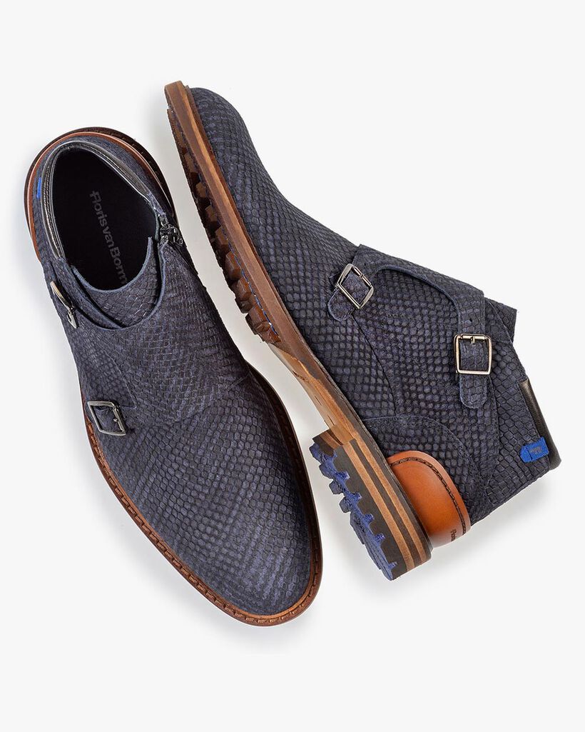 Boot blauw met gespsluiting