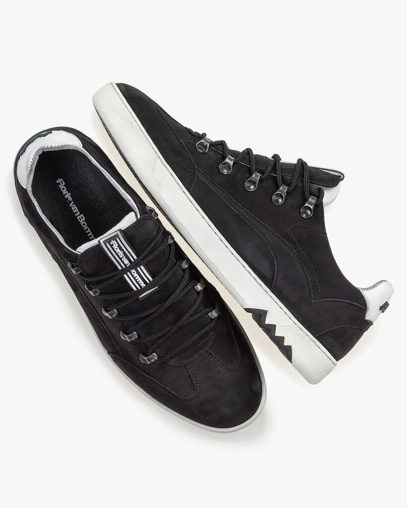 Hiking sneaker nubuck zwart