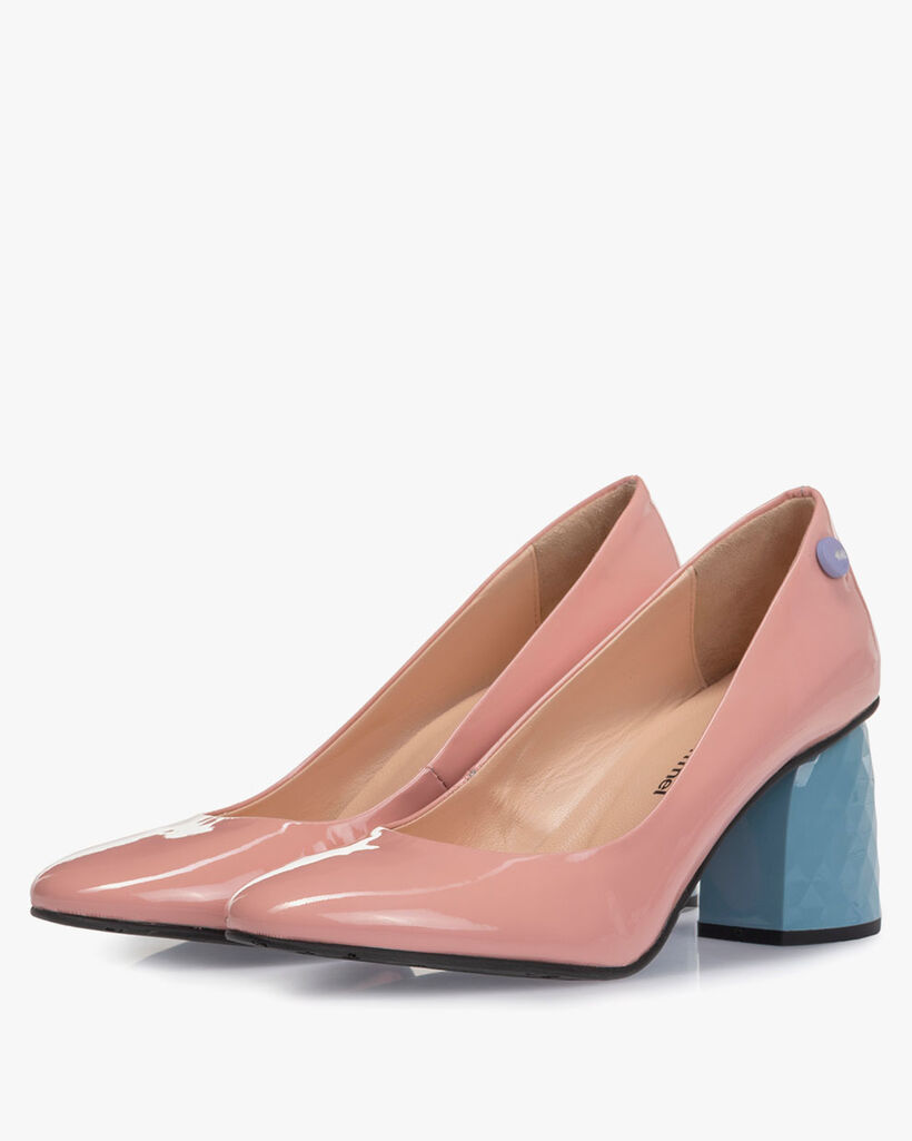 Pumps lakleer roze