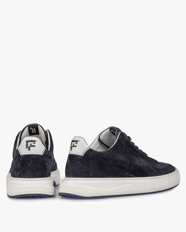 Sneaker suede leather dark blue
