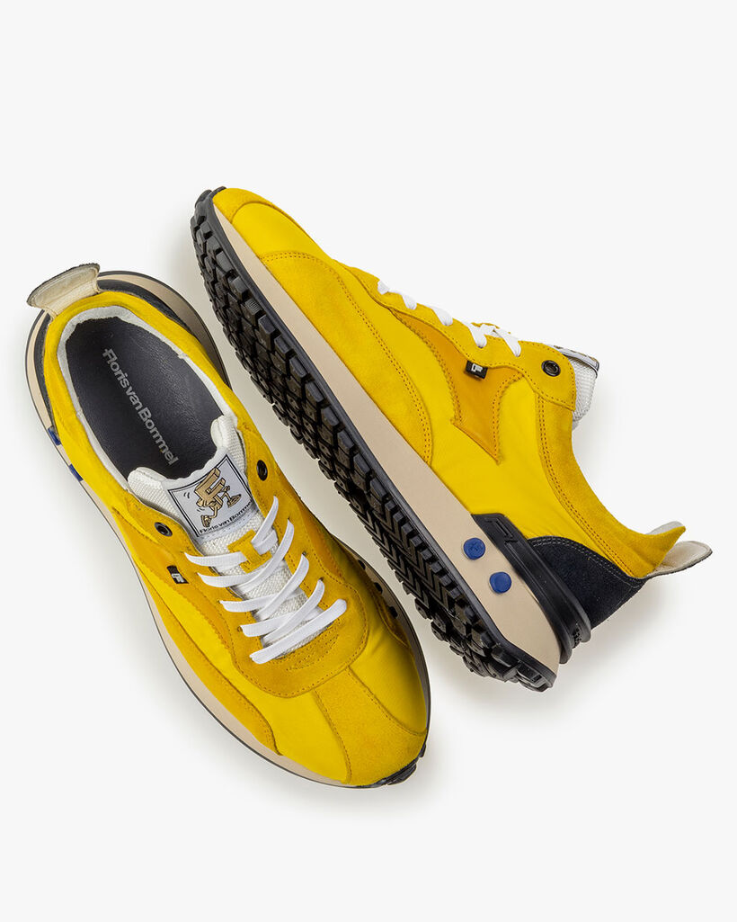 Sneaker textiel geel
