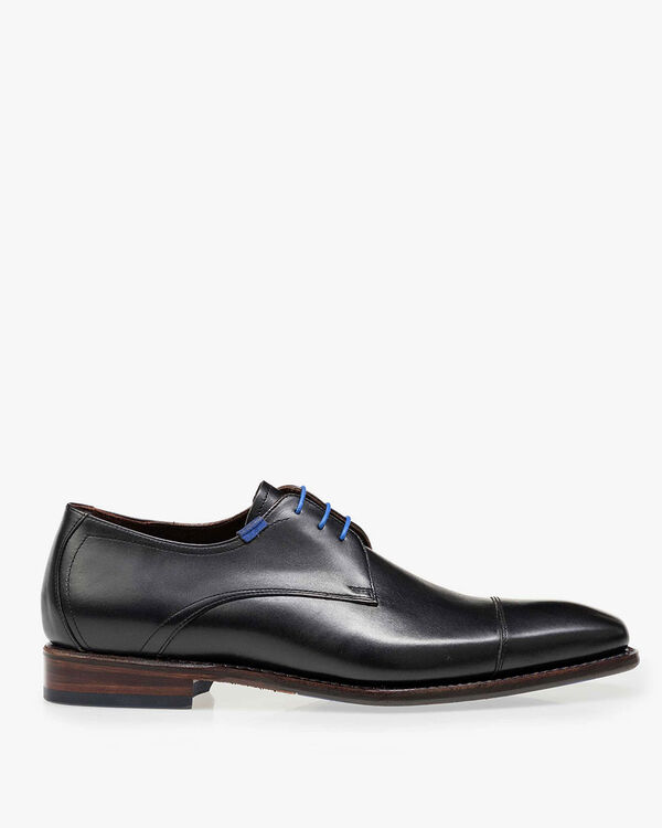 Lace shoe calf leather black