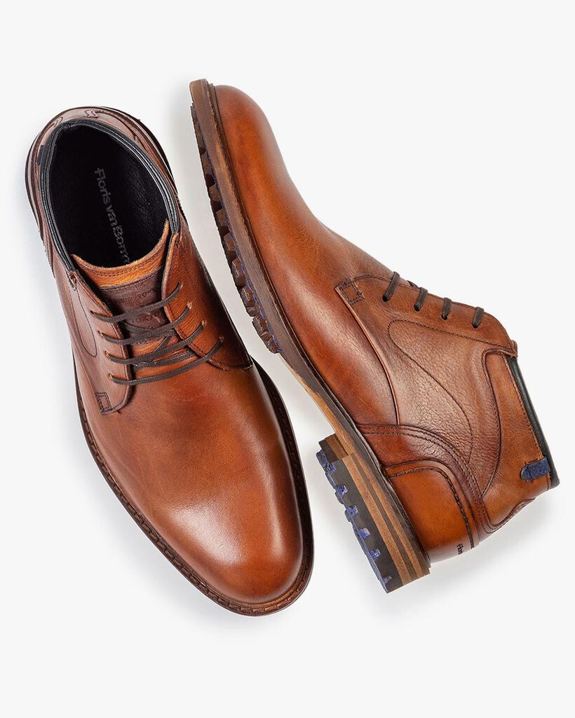 Crepi boot calf leather cognac