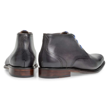 Kalfsleren veterboot antraciet
