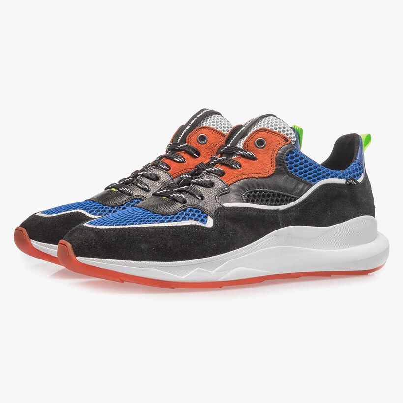 Zwarte su&egrave;de sneaker