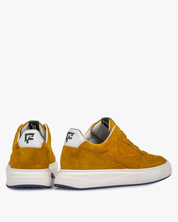 Sneaker geel su&egrave;de