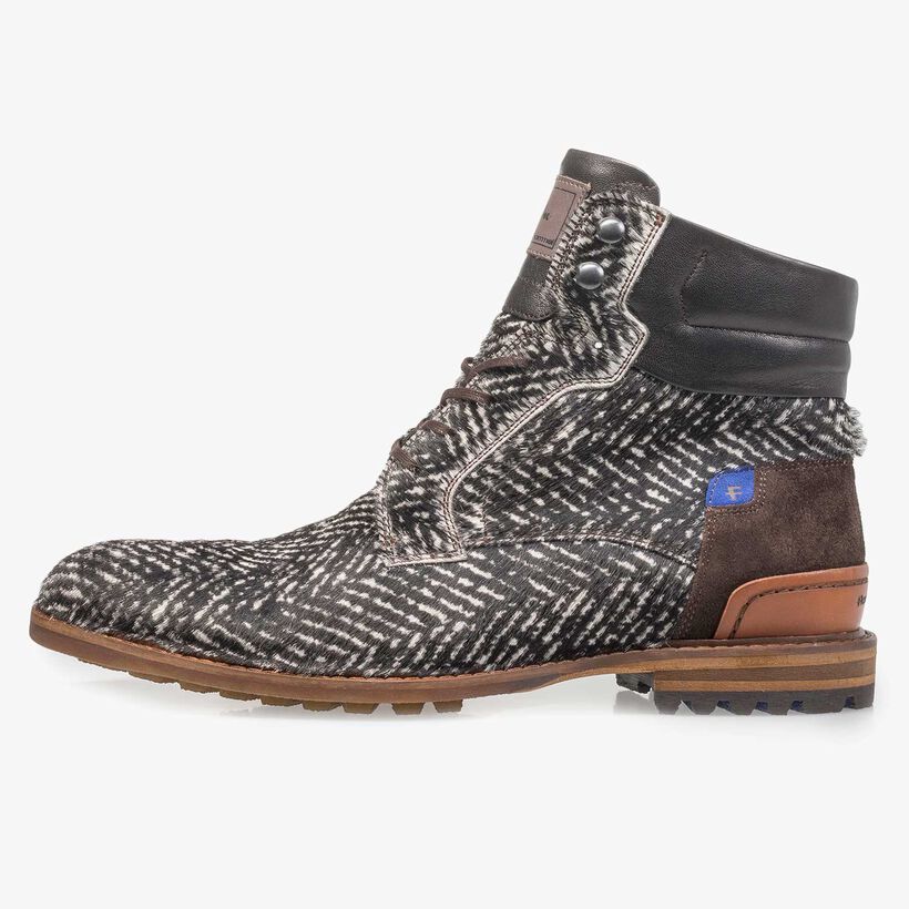 Premium offwhite pony veterboot met print