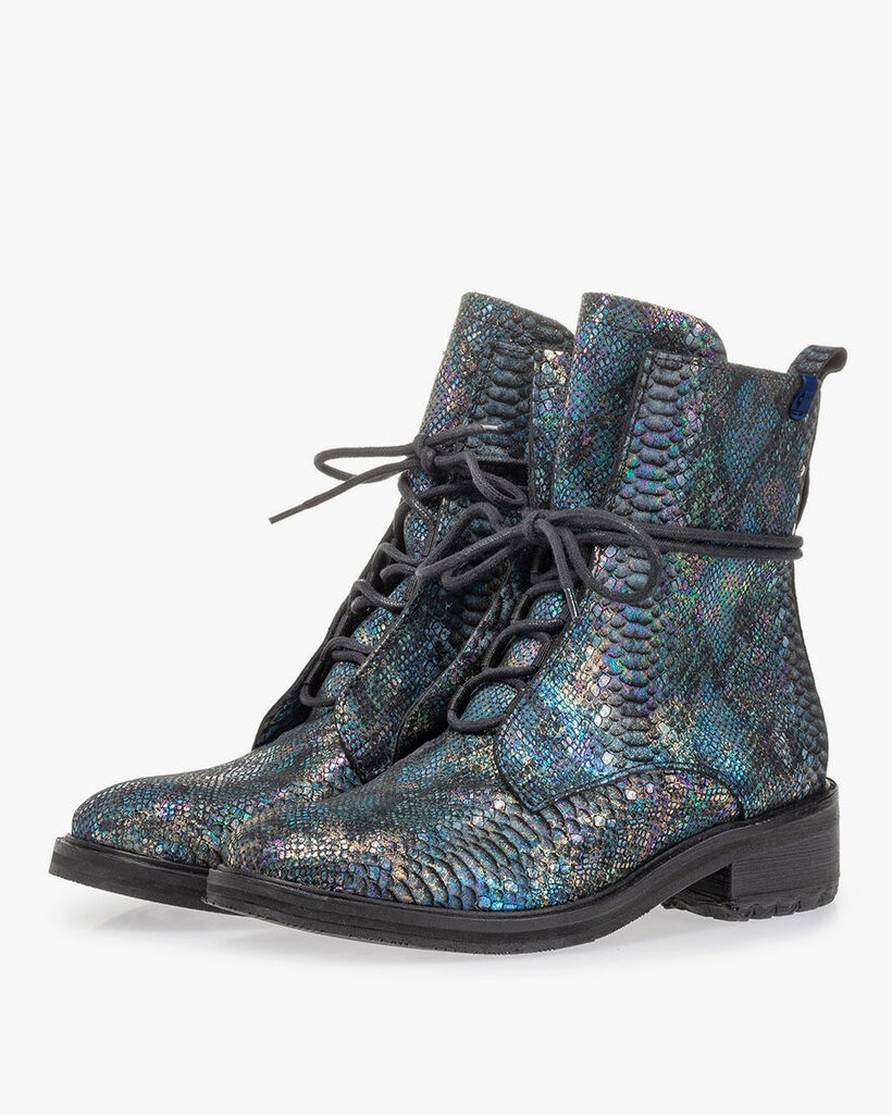 Veterboot snakeprint multi-colour