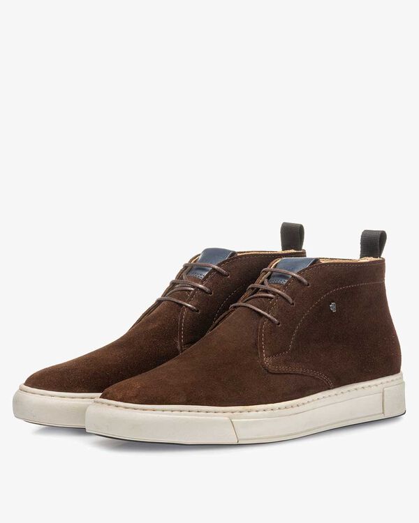 Desert boot donkerbruin su&egrave;de