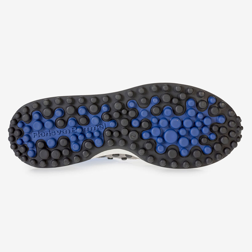 Multi-color sneaker geel/blauw